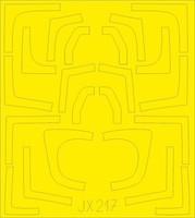MW22 Eduard JX217 MIG-29UB 1/32 Mask For Trumpeter
