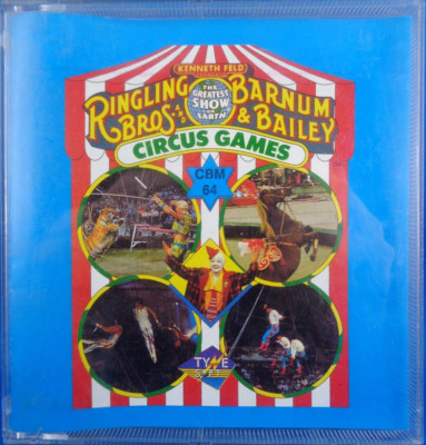 COMMODORE 64/128 -- RINGLING BROS & BARNUM BAILEY CIRCUS GAME (TYNE SOFT - DISK)