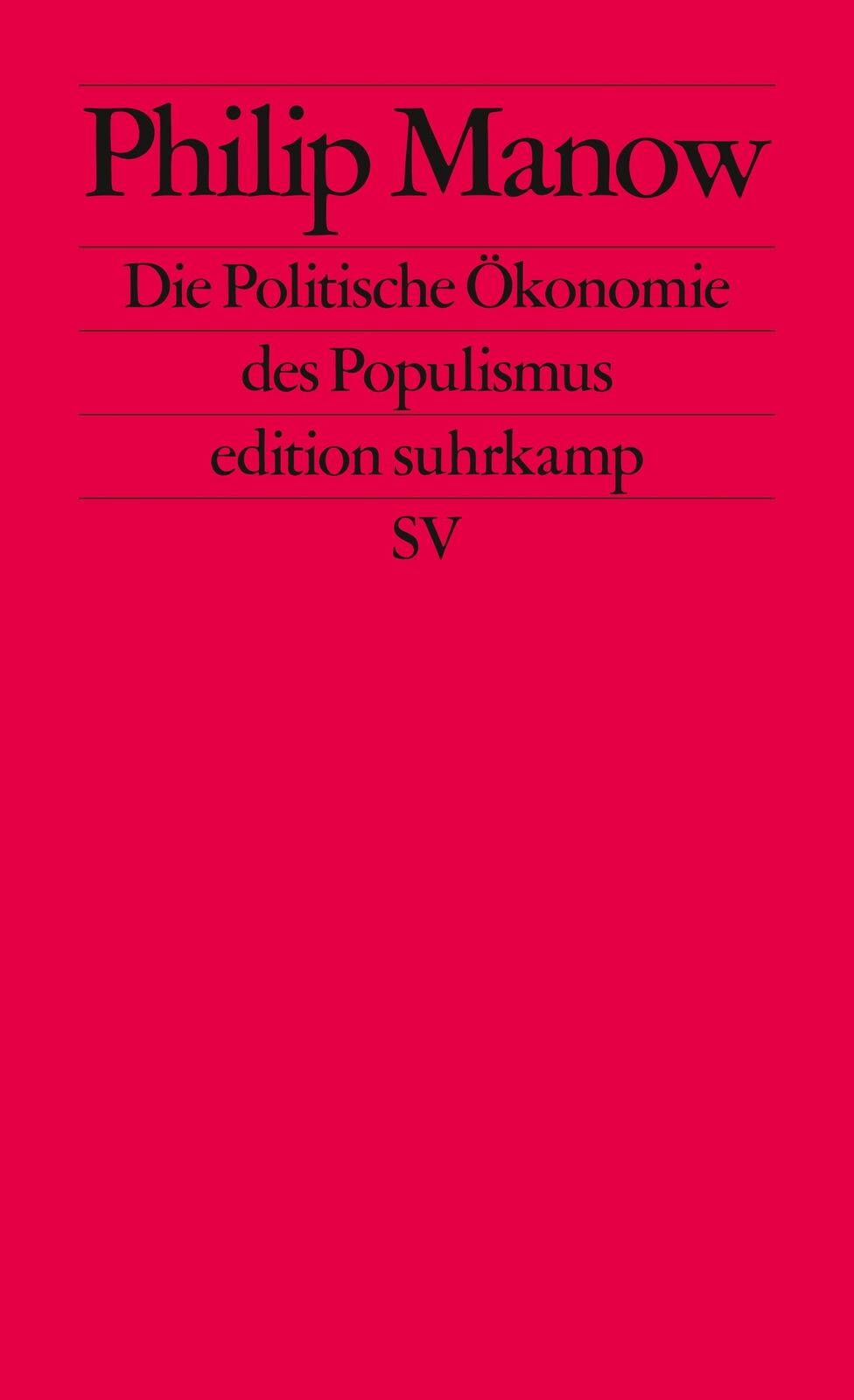 Thumbnail - Philip Manow / Die Politische Ökonomie Des Populismus