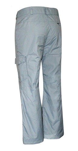 Mens XL Columbia Bull Lake Cargo Insulated Waterproof Ski Pant GREY SNOW PANTS - Picture 2 of 2