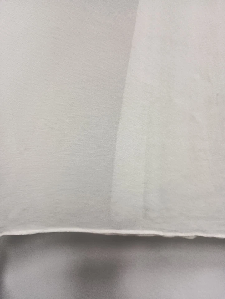 Blusa Top Bailey 44 Mujer Crema 100% Seda XS Encaje Yugo Manga Larga Globo Foto 3 de 4