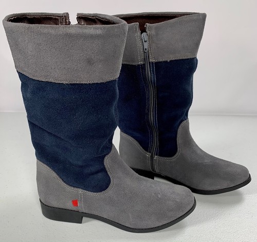 Marc Joseph Mini Wooster Bootie Grey/Navy Suede Kids - Picture 2 of 5