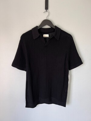 Aime Leon Dore ポロ Aime Leon Dore Mesh Knit Polo - Size Medium - Black - NEW - ALD | eBay