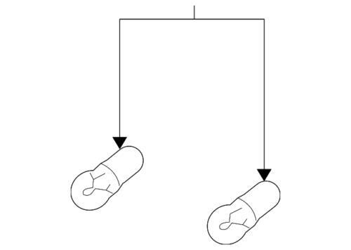 Bombilla de lámpara trasera para Jaguar (P/N XR812418)