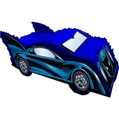 Batman Theme Birthday Party Batmobile 3D Piñata - Holds 3 Lbs. Candy Celebration