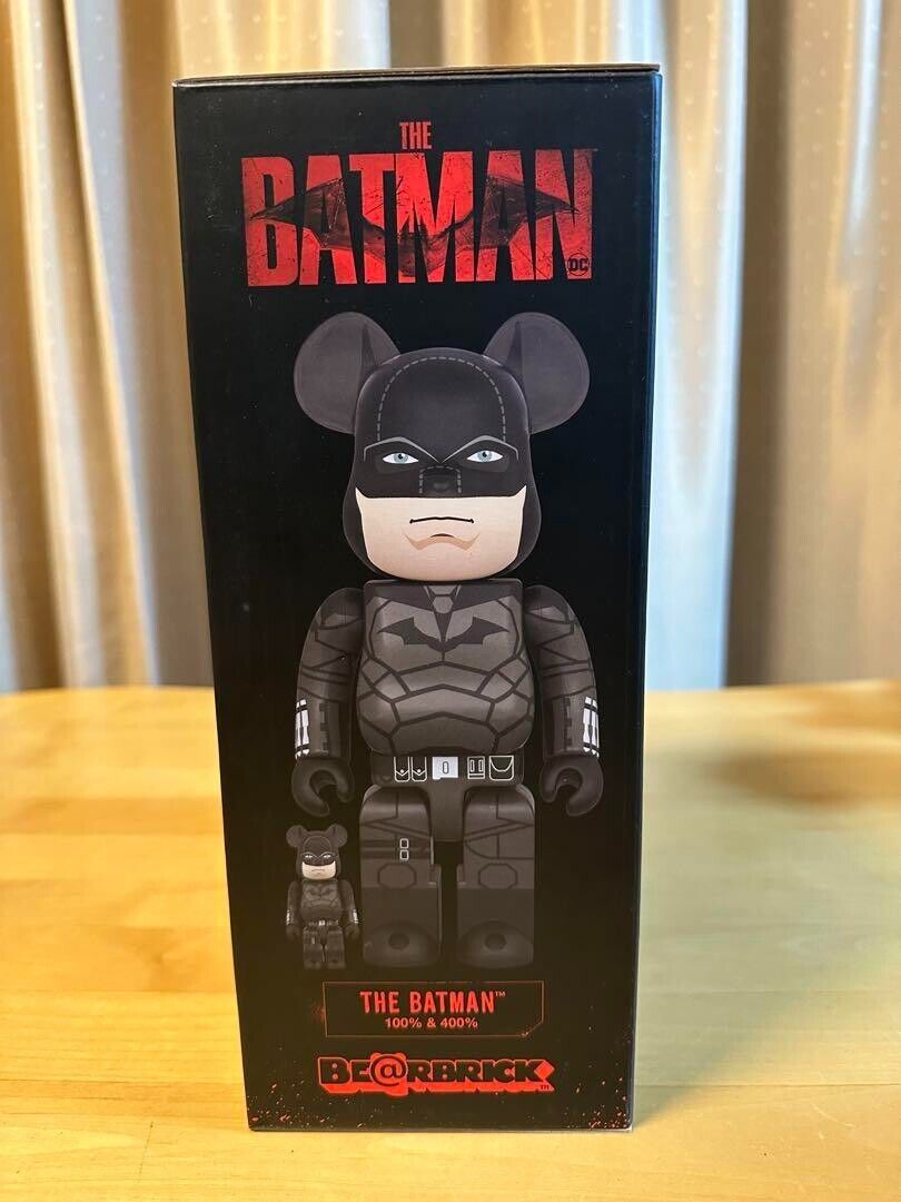 BE@RBRICK THE BATMAN 100% and 400% Figure Set bearbrick BE@RBRICK THE BATMAN 100% and 400% Figure Set bearbrick