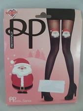 Pretty Polly Santa Tights One Size Fun and Flirty Must See 