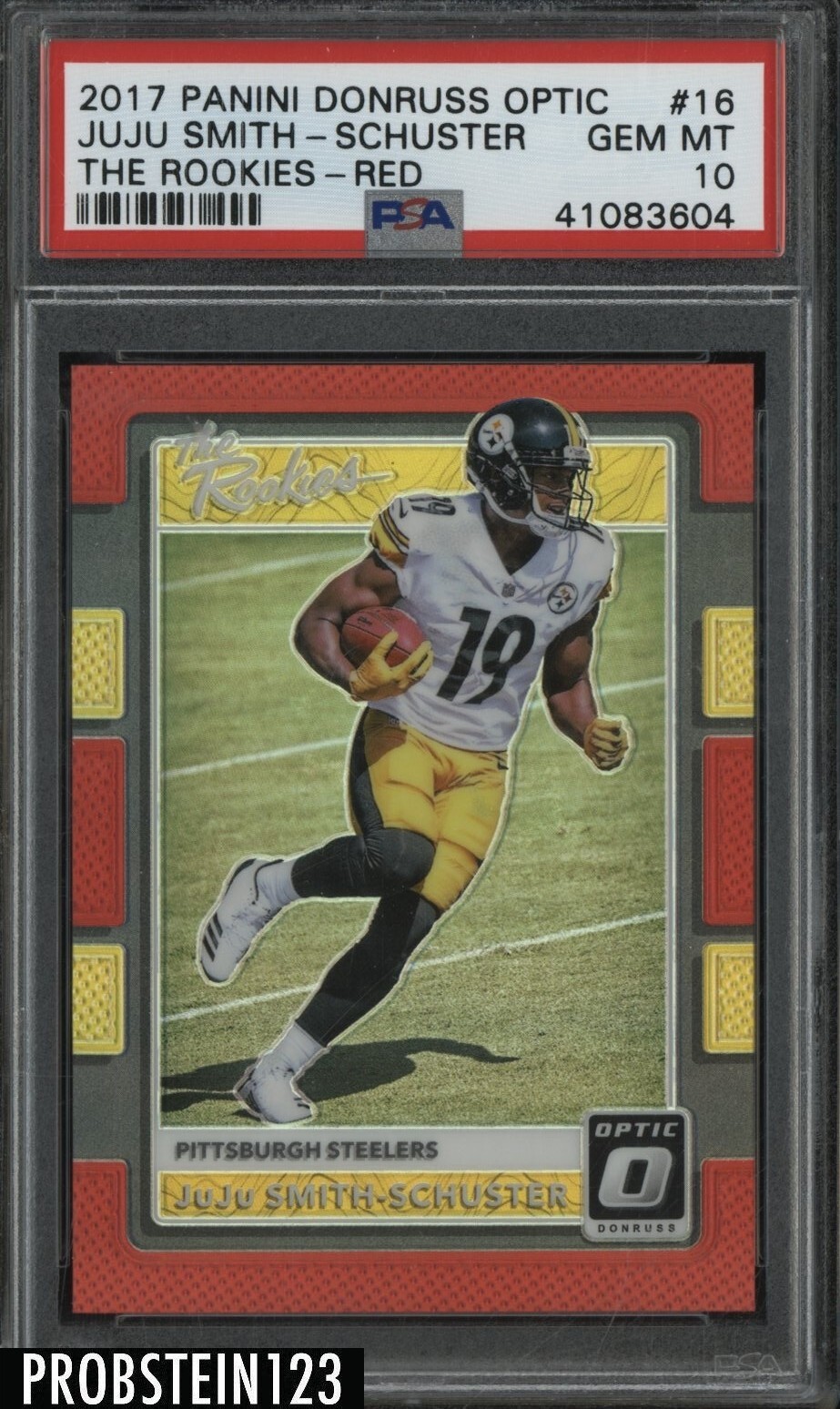 JuJu Smith-Schuster Panini Donruss Optic the Rookies #16 Red