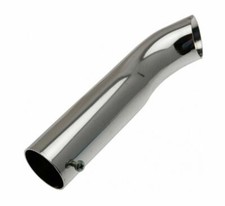 Image of 48mm Chrome Exhaust Curved Rolled End Trim Tail Pipe Muffler Klarius TRM16AT