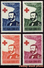 SOUTH VIETNAM 1960 100th Anni. The Red Cross Idea Sir Henri Dunant 136-139 MNH