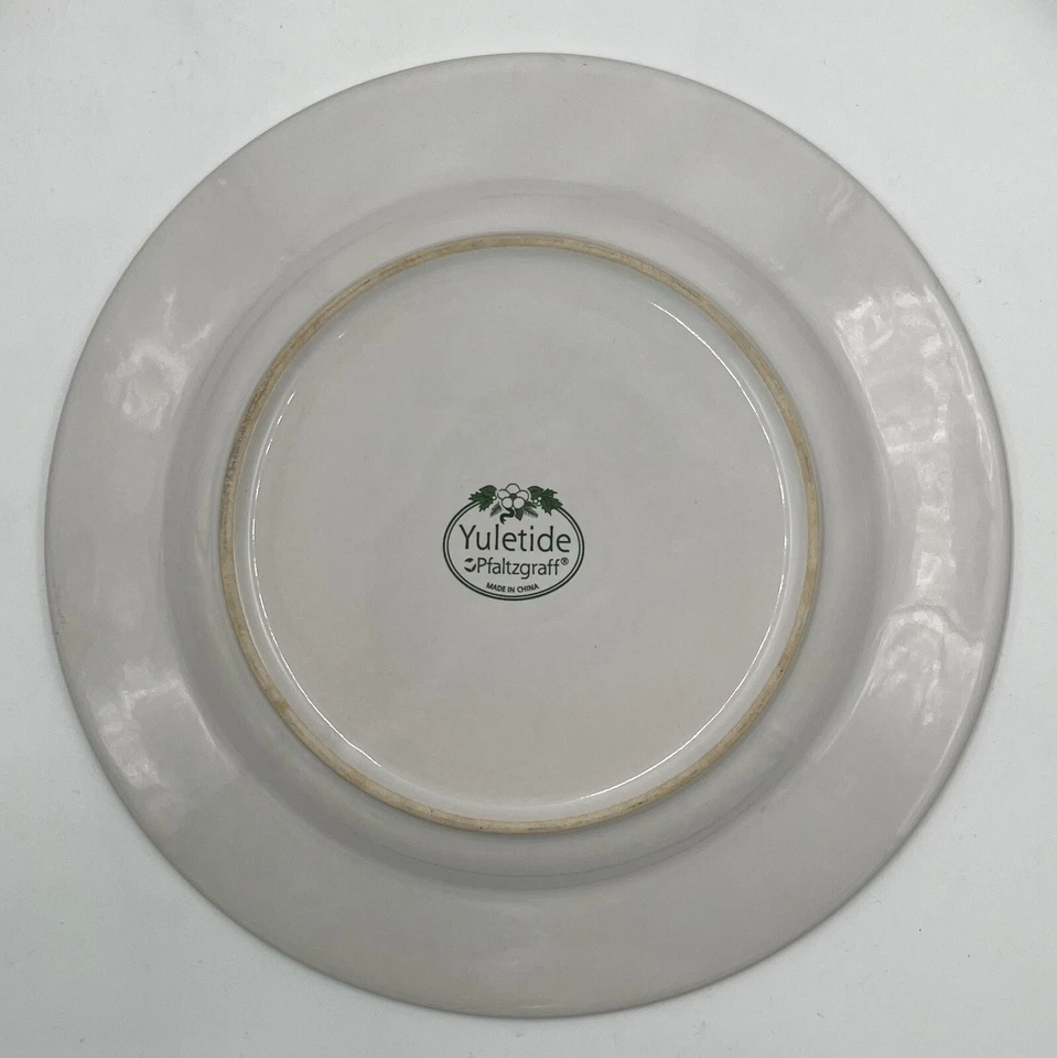 Салатные тарелки Pfaltzgraff Portfolio Collection 6 Yuletide 8 дюймов красно-зеленые - Изображение 3 из 4