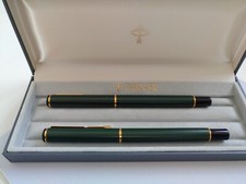 Sammlerstück Parker 88 / Place Vendome / Rialto Set Füller/Kuli grün