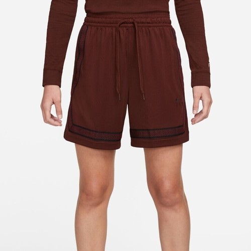 Nike Women’s Dri-Fit Swoosh Fly Crossover Basketball Shorts Maroon Size XXL