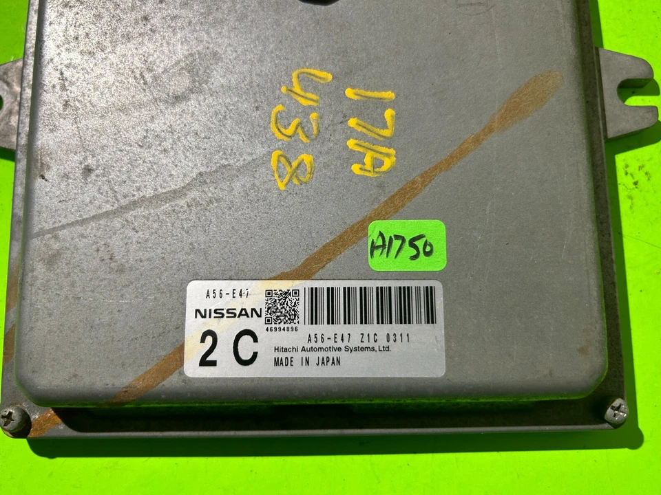 Nissan Máxima 2010 unidad de control del motor cerebral de computadora ECM OEM A56-E47 ZIC 0331 Foto 2 de 4