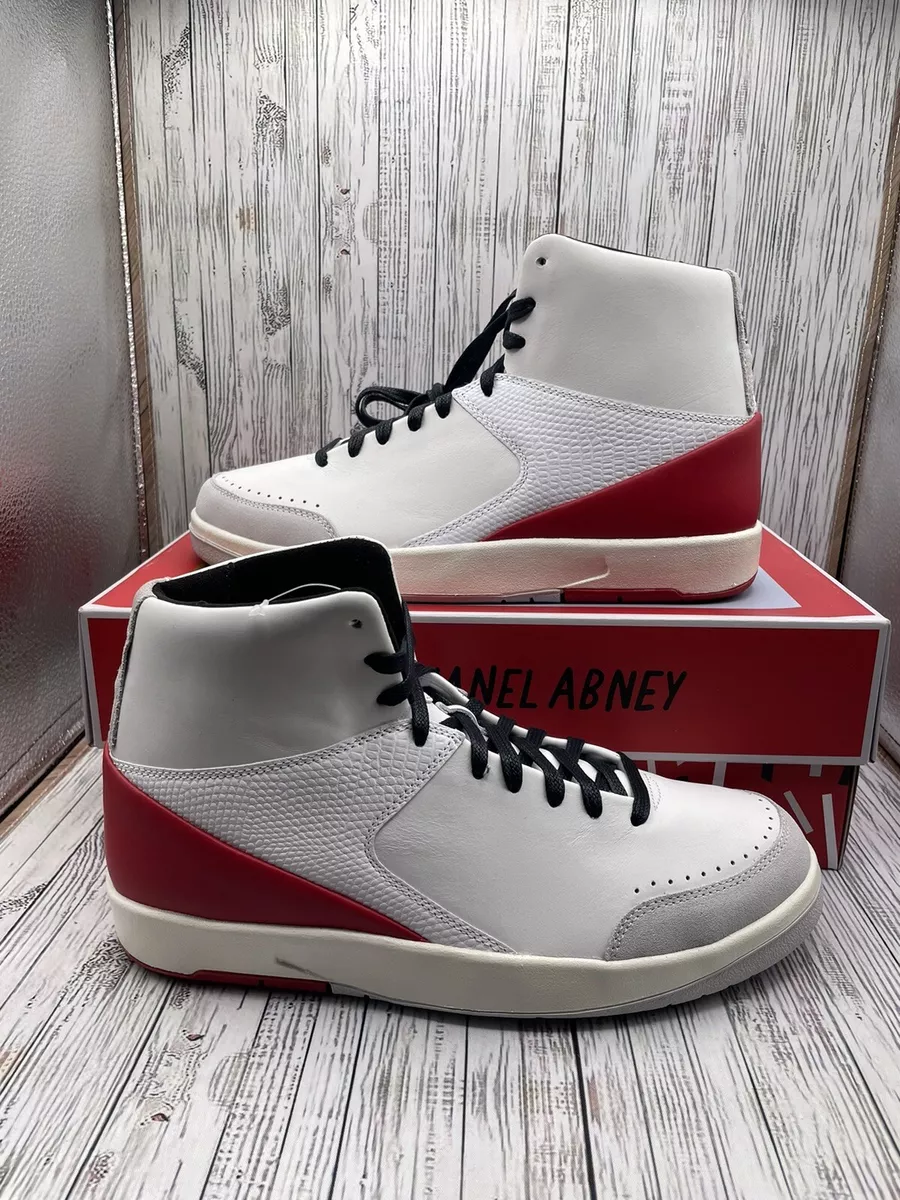 Nike Air Jordan 2 x Nina Chanel Abney Red White Sail Mens Size 12.5 DQ0558-160