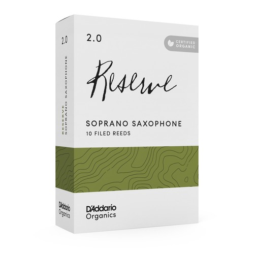 D'Addario Organic Reserve Soprano Saxophone Reeds, Strength 2.0, 10-pack - Picture 5 of 5