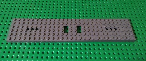 LEGO RC Train Dark Bluish Gray Train Base 6x28 3 Round Holes 1 x 2 Cutout 4093a