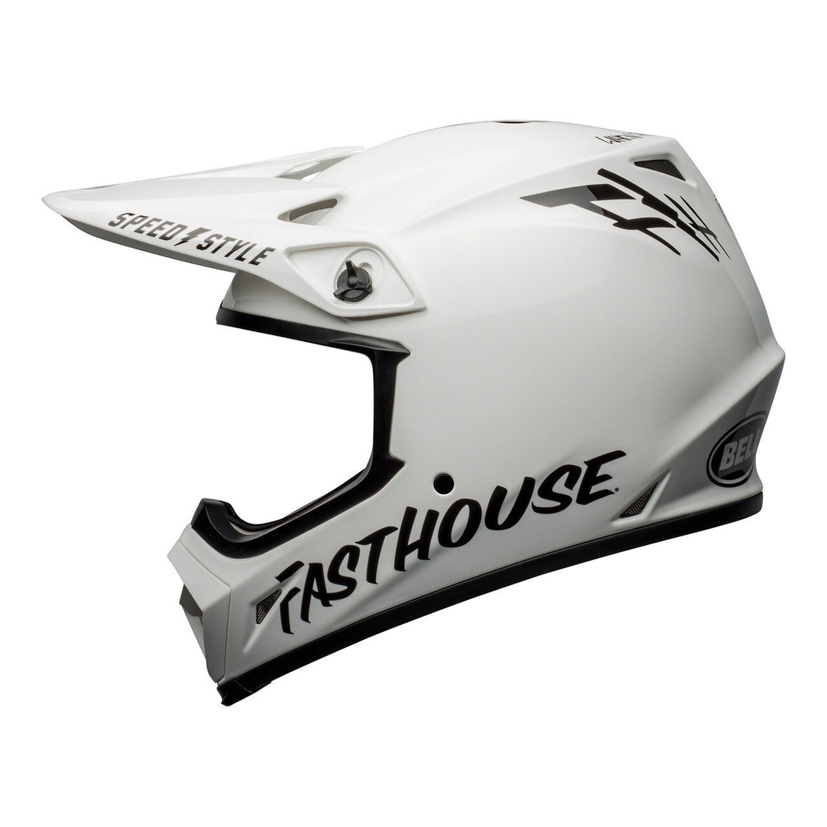 BELL MX-9 HELMET MIPS MOTOCROSS MX BIKE - FASTHOUSE WHITE / BLACK