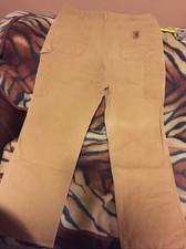 VTG. UNION Pre-owned Carhartt Washed Duck Jeans Usa Made ๐บ๐ธ36x34 / NICE !