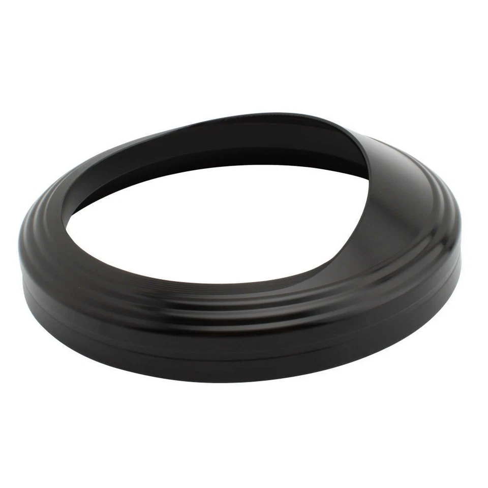 Bisel visera anillo de ajuste velocímetro de aluminio negro de 5" para Harley Fatboy Road King Foto 2 de 4