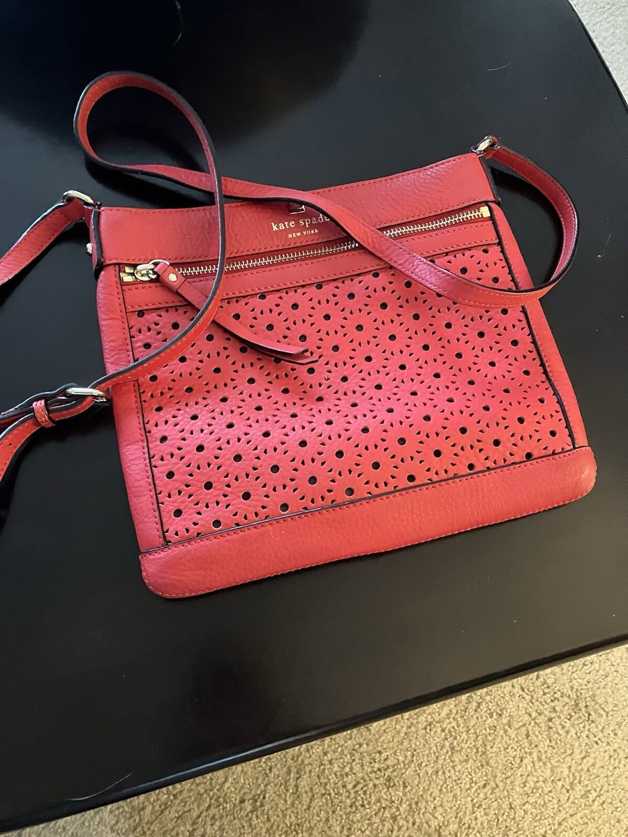 特売り!ケイトスペード Perri Lane Bubbles Reidy Crossbody Kate Spade Red Perri Lane Bubbles Leather Crossbody Bag 10x9