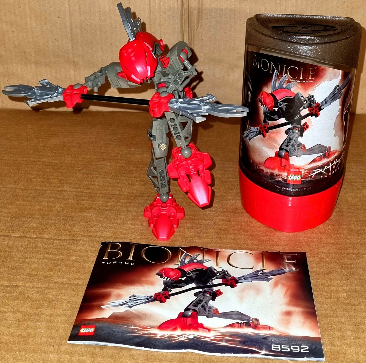 Lego 2003 Bionicle Rahkshi Turahk 8592 100% complete w