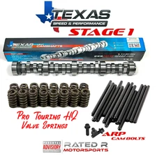 Texas Speed TSP LS Truck Stage 1 Camshaft Pushrods Cam Bolts PTHQ 560 Springs