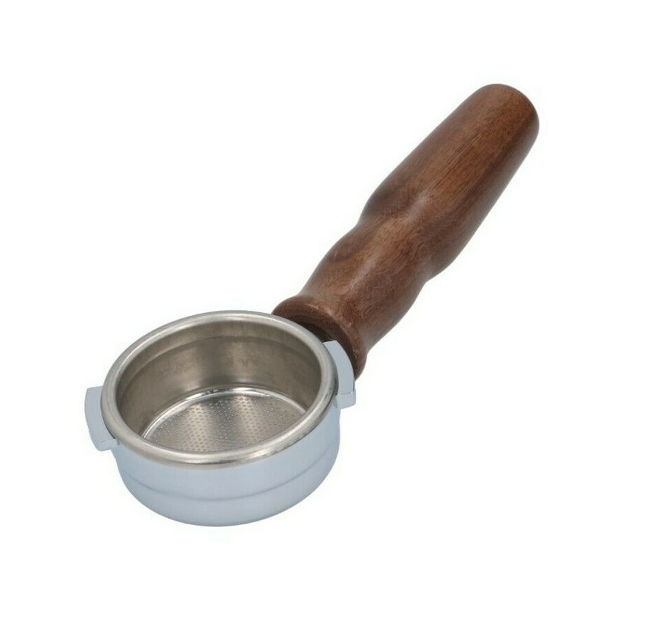 Astoria Bottomless Portafilter Filterholder Espresso Wood Handle with 21g  basket