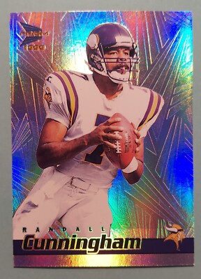 #ad 1999 Pacific Prism RANDALL CUNNINGHAM #81 Rainbow Foil Minnesota Vikings $2.99