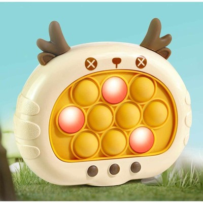 Speed Push Puzzle Game Machine Fidget Toy Stress Relief Quick Response BROWN CLR