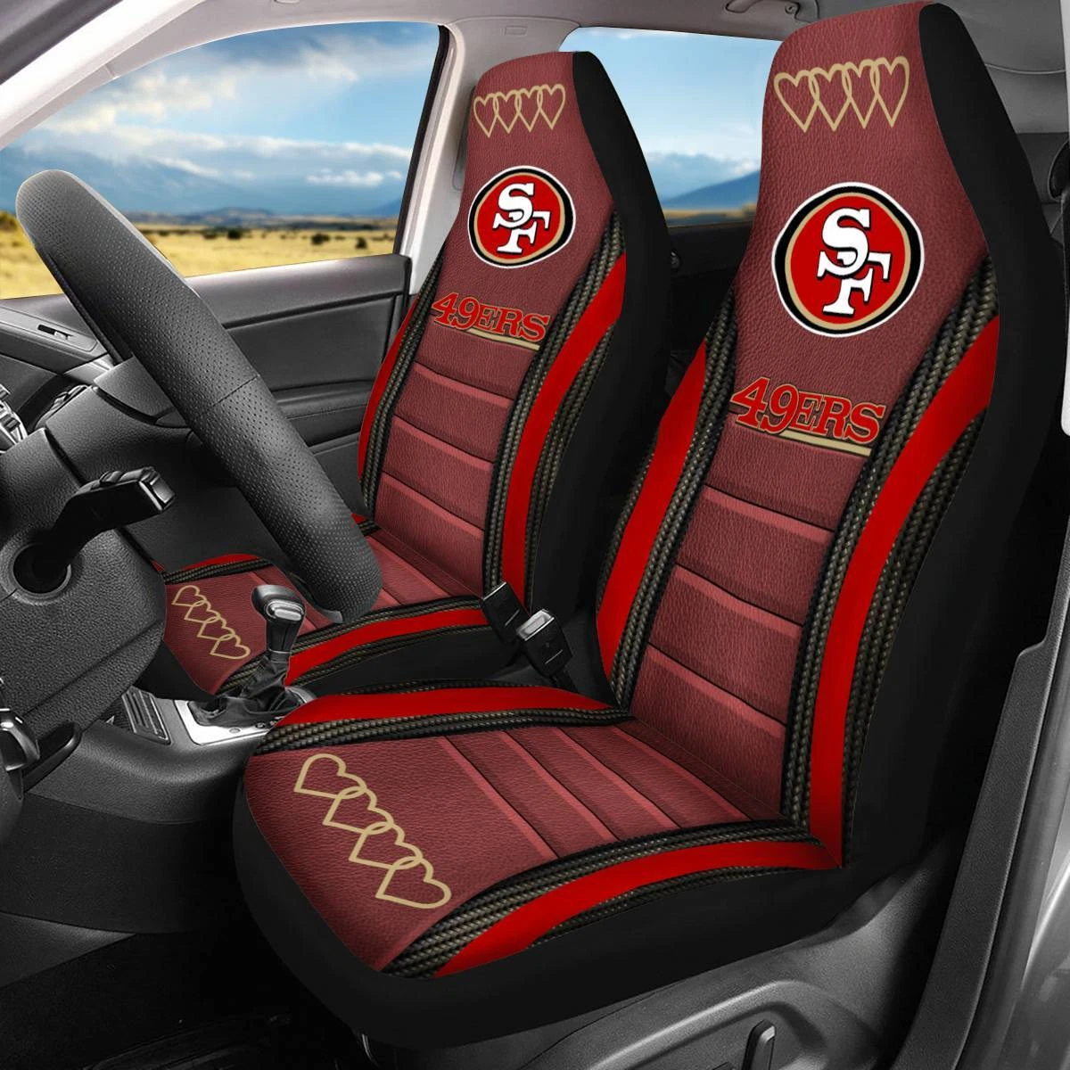 San Francisco Team Car Seat Cover