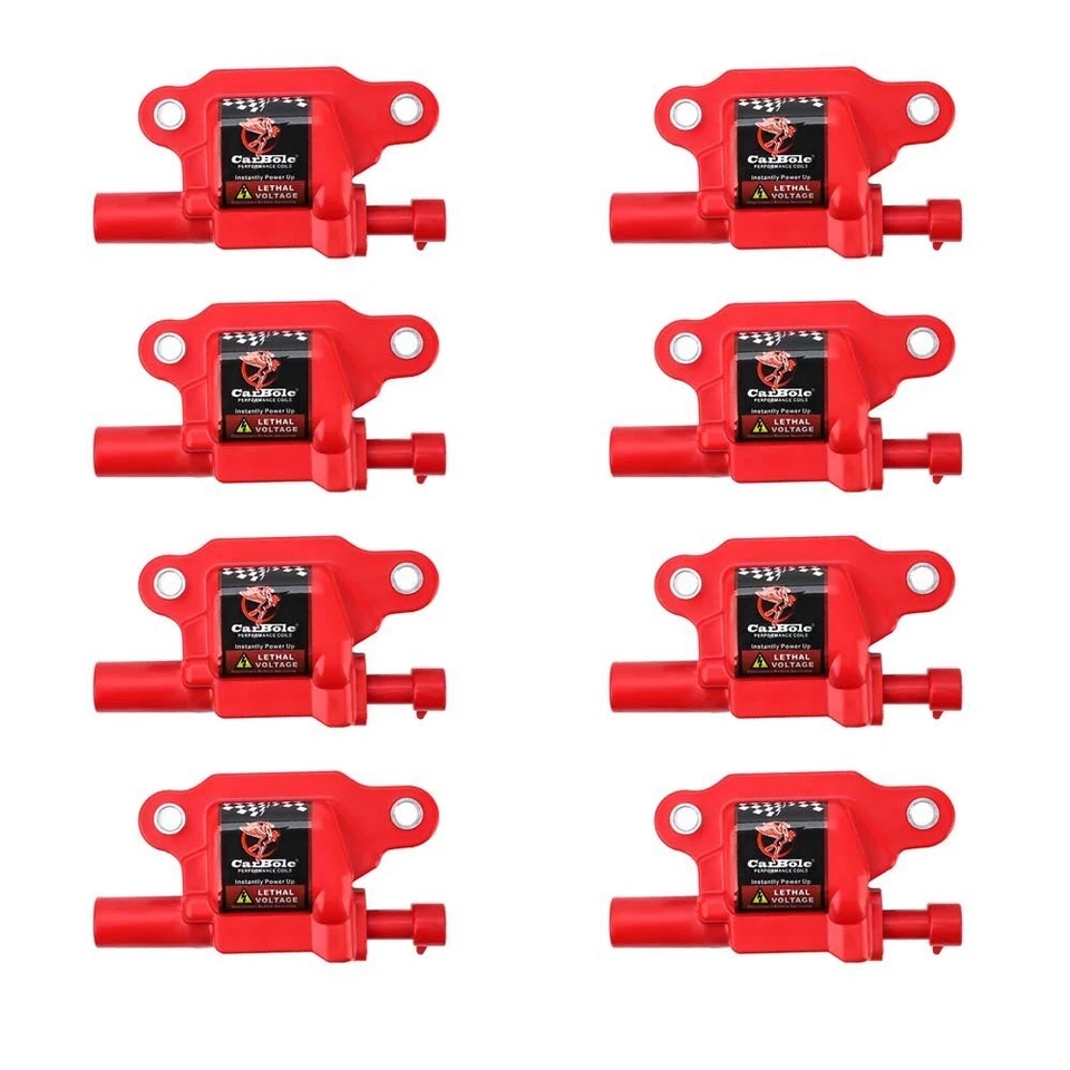 Paquete de 8 bobinas de encendido y cables de bujía para Chevy Silverado 1500 GMC 5,3/6,0/6,2 L Foto 3 de 4
