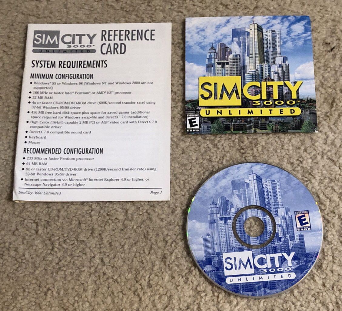 中古 輸入品 未使用 Simcity 3000 輸入版