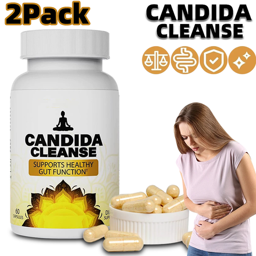 2X Digestive System Support Supplement Candida Cleanse Natural Herbs 4 Gut&Colon