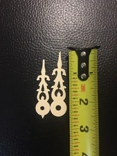 Large Cuckoo Clock Hands 2 1/4 Center Hole Minute Hands. Plastic- color bone. D