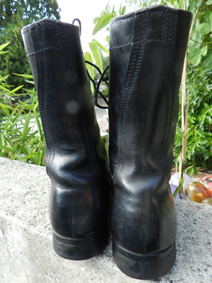 ?? USA MADE MOTORCYCLE /ARMY COMBAT BOOTS  SZ 9 Bilt Military Style Boots Mens Goth 9 Black Riding Biker  main image 4