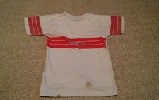 VTG Adidas TShirt USA Made Large 16-18 Youth Red Stripe Trefoil