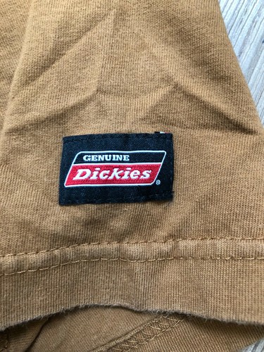 DICKIES BROWN BLANK t-shirt size 3XL - Picture 2 of 3