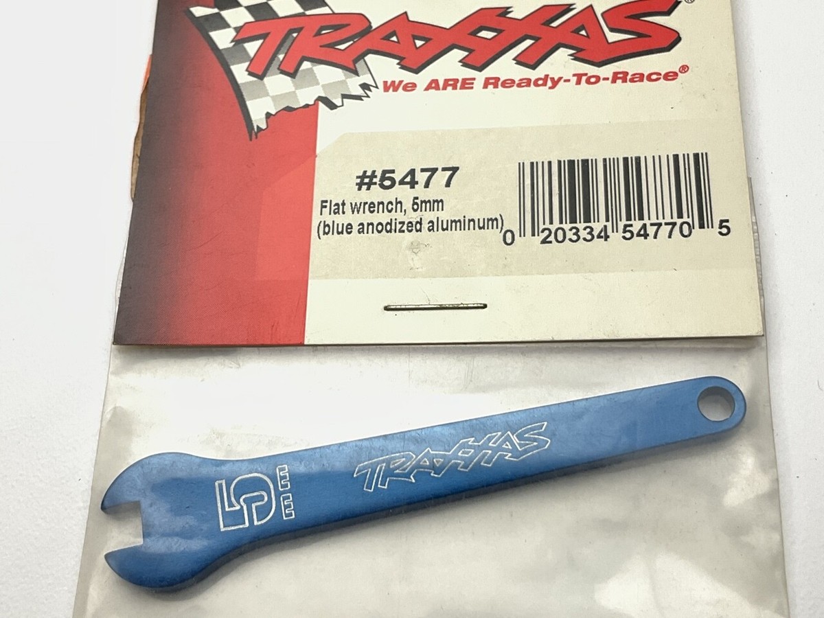 Traxxas 5mm Aluminum Flat Wrench (Blue) Traxxas 5mm Aluminum Flat Wrench (Blue)