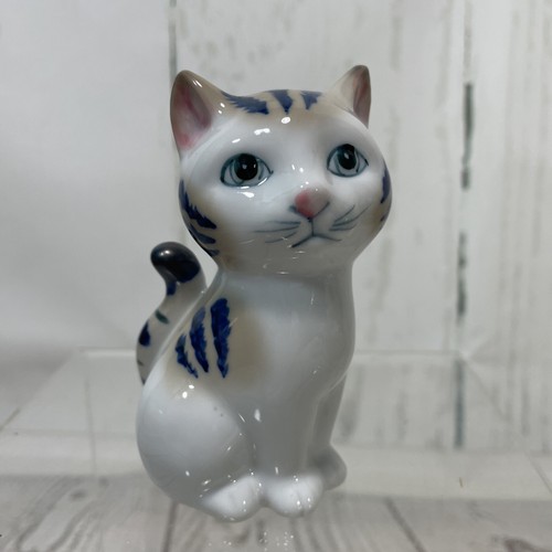 Henriksen blau und weiß Porzellan japanische Katzen Salz und Pfefferstreuer - Bild 2 von 17