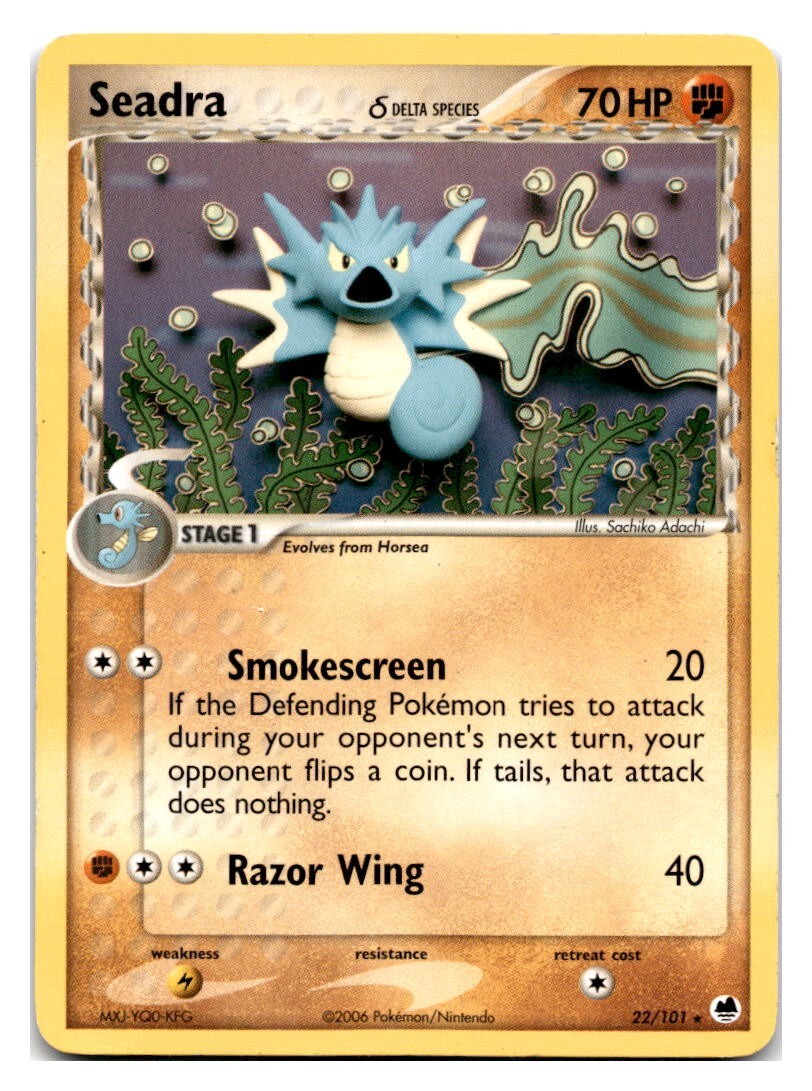 Pokémon Seadra Delta Species 22/101 DF EX Dragon Frontiers