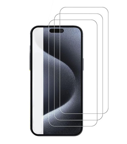 3X Tempered Glass Saver Film Screen Protector For iPhone 16/16 Plus /16 Pro Max - Afbeelding 1 van 6
