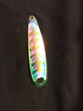 High Percentage Salmon Trolling Spoon With Hyper Vis Tape Not Paint 3 3/4”
