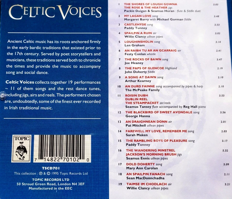 Celtic Voices - Various Artists - CD, VG - Image 2 of 2