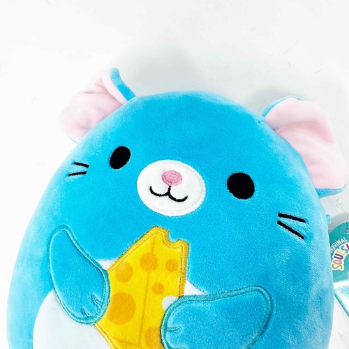 Squishmallow Squaz 8” Box Lunch Exclusive Blue Mouse Cheese Plush NWT - Picture 6 of 13
