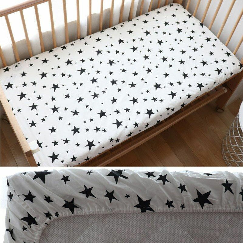 Newborns Cotton Soft Crib Bed Sheet 