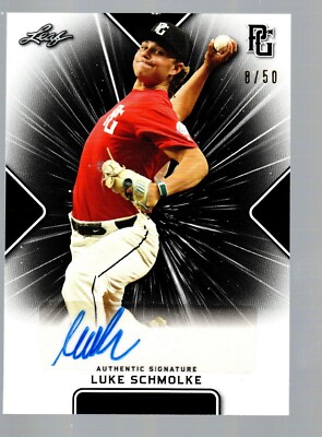 2021 Leaf Perfect Game Showcase Autographs Black #BALS2 Luke Schmolke 8/50