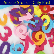 Fabric Felt Numbers Craft Cloth Patch For Sewing Dolls Scrapbook 50pcs