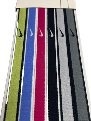 Nike Swoosh headbands 4 packs (each pack has 6 bands) brand new mixed colors Nike Swoosh Sport Headbands 6PK Tipped - SoccerWorld  main image 3