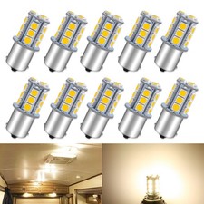 1156 LED Bulb Warm White BA15S 10 Pack RV Camper Travel Trailer Boat Motorhome I